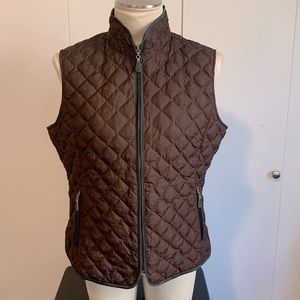 EDDIE BAUER GOOSE DOWN DIAMOND QUILTED VEST